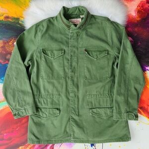 Mens Levi's Green Denim Trucker Jacket- XXL